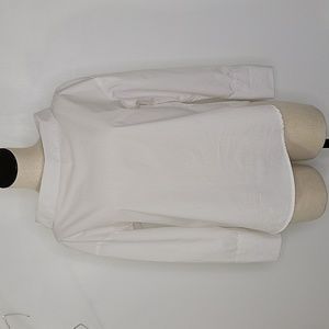 Zara Basic Collection White Lace Up Shirt SZ M